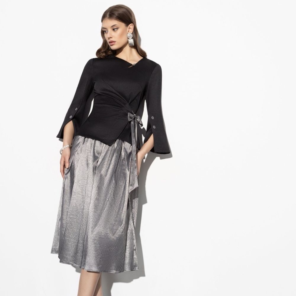 Костюм с юбкой Больше чем стиль (2 в 1, black) Charutti (Акция)