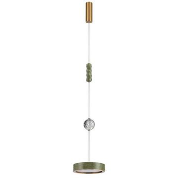 5450/32LA L-VISION ODL_EX26 зеленый/античная бронза/металл/керамика/хрусталь/акрил Подвес LED x 32W 2000К/3000K/4000K/переключ. RIVERA