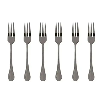 Sambonet Набор из 6 вилок Royal PVD 2Черные