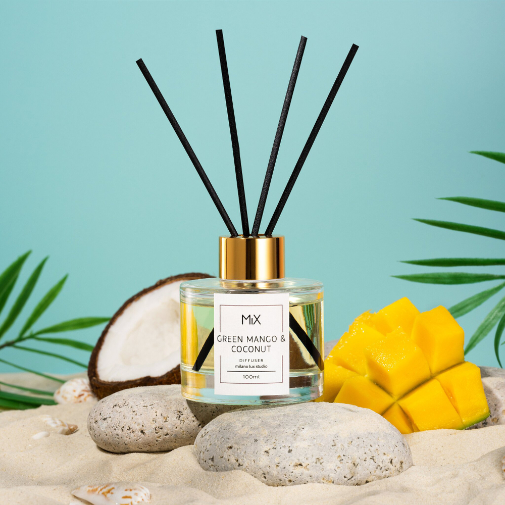 Диффузор для дома Green MANGO & Coconut в подарочной упаковке; 90мл