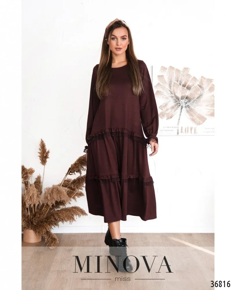 Платье 3130-бордо Minova