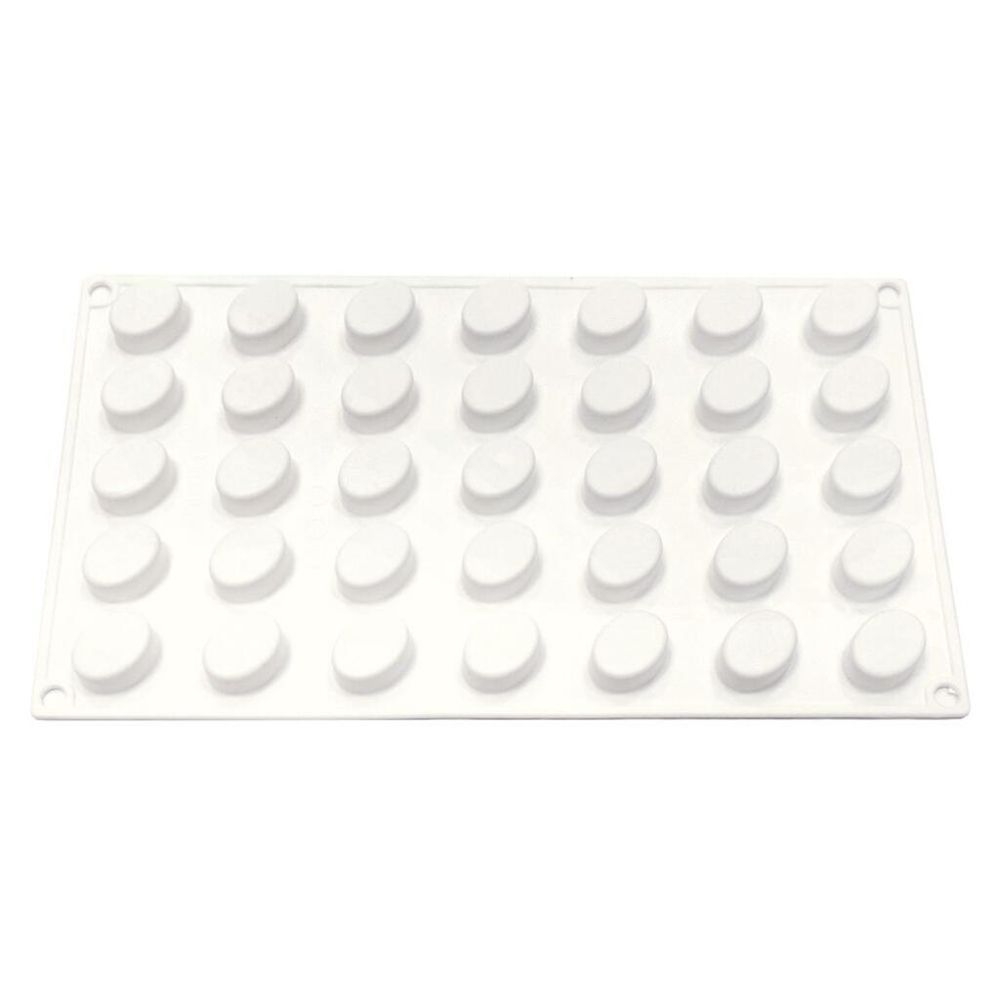 Форма кондитерская "Овал" 35 ячеек 22*23*10 мм силикон P.L.