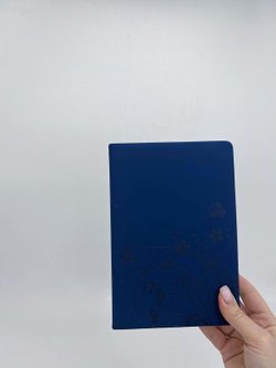 Блокнот 144 л А5 линейка цветы т.синий бархат (8344-2)