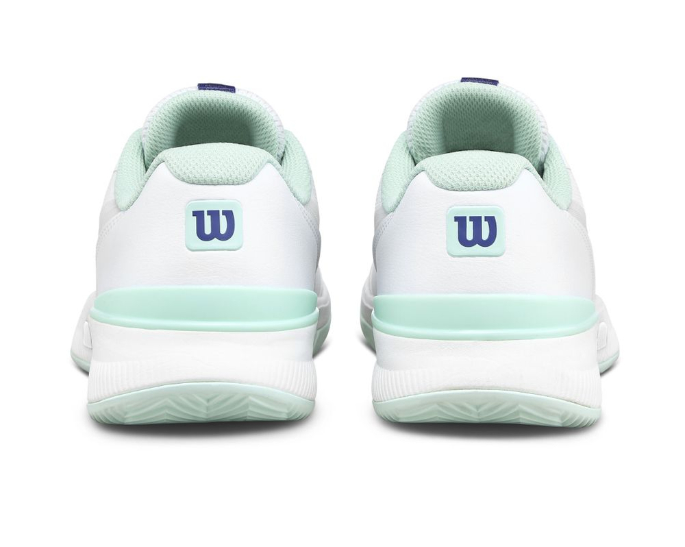Женские Кроссовки теннисные Wilson Intrigue Pro Clay - white/bay/skipper blue