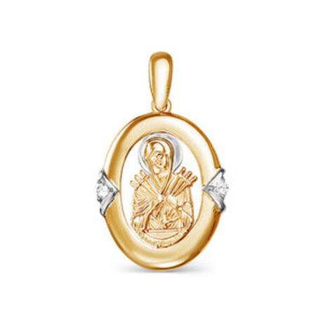 Подвеска из золота с фианитами