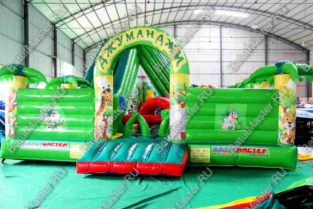 Коммерческий надувной батут "Джунгли малый"