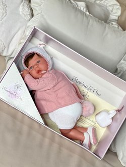 Кукла Реборн Marina and Pau 45cм Martina мягконабивная (M3130)