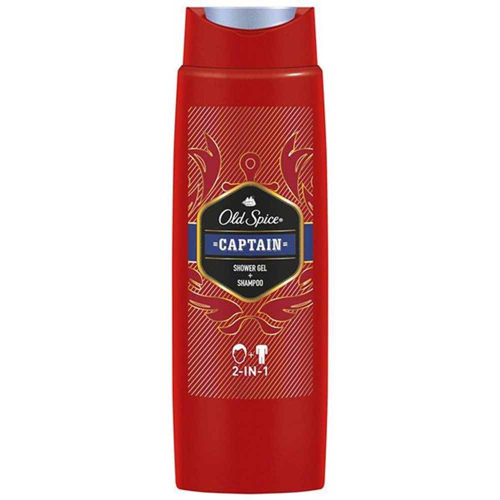 OLD SPICE 400мл Гель для душа + шампунь 2в1 Captain