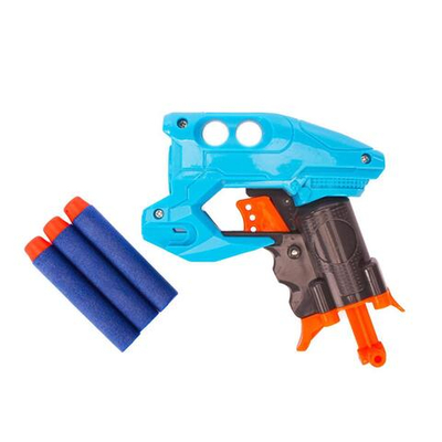 Пистолет с мягк.пулями, коробка 6012