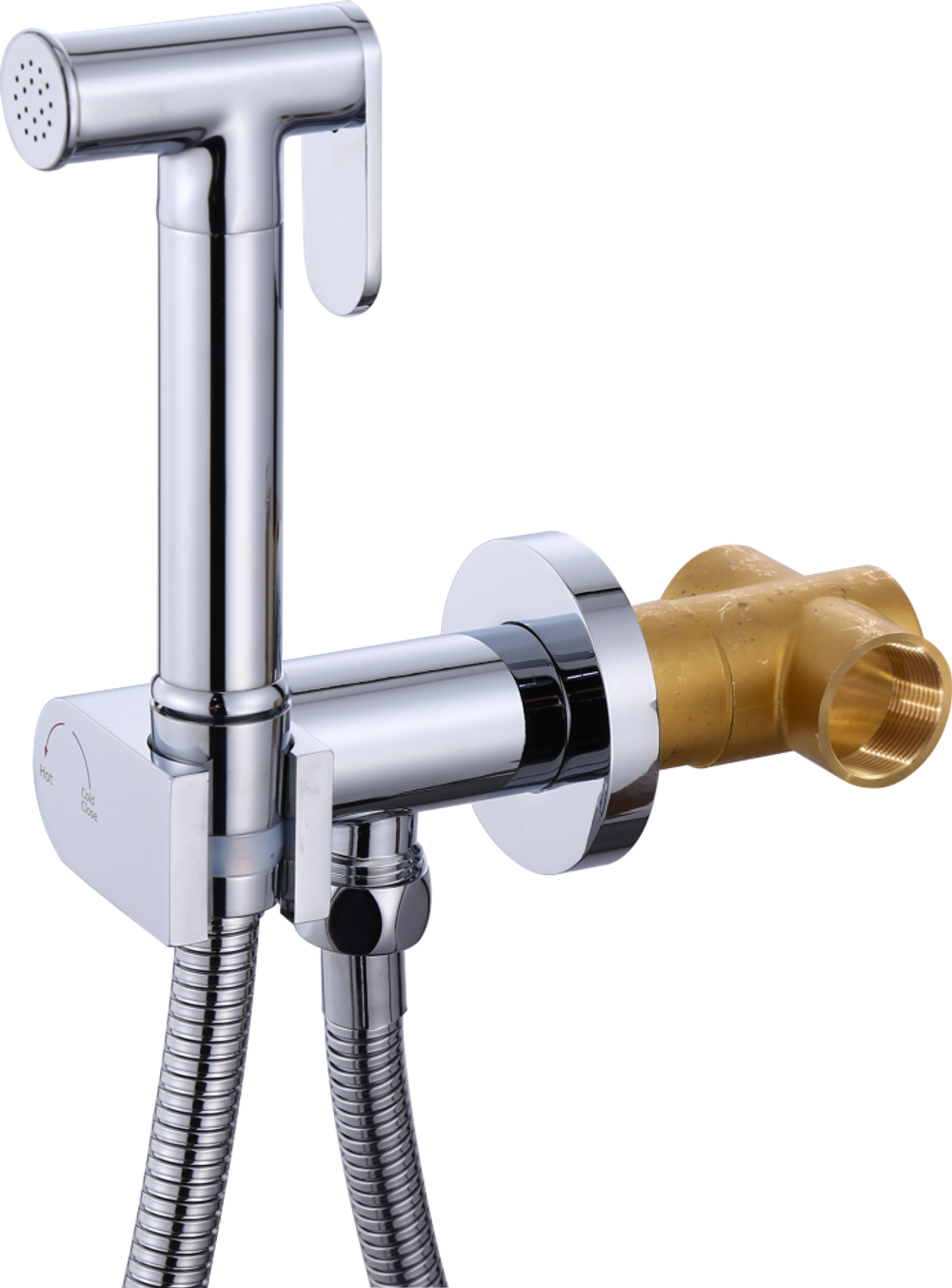 6112 Смеситель вст. для биде круглый (КОМПЛЕКТ) HANSEN (10/1шт)