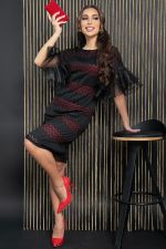 Платье Звездное волшебство (черно-красное) П11698 LT Collection