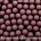 Матовые полубусины, Красно-Коричневый матовый