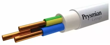 Кабель силовой NYM 3х2,5 РЭК/Prysmian 1м
