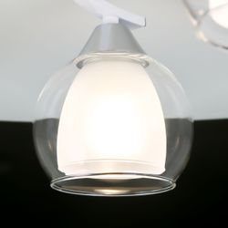 Citilux Кристи CL152150 Люстра потолочная Белая Хром