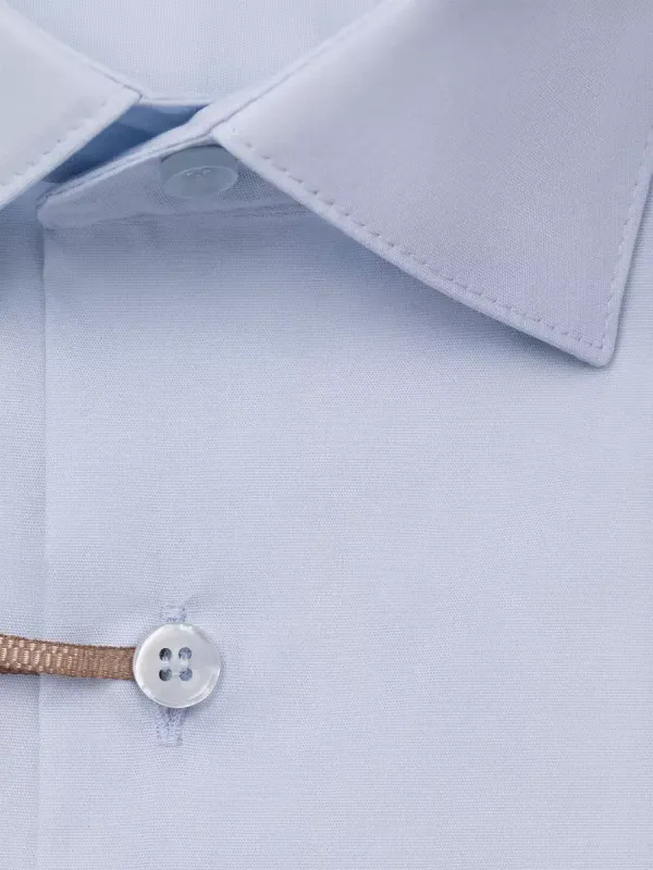 Рубашка приталенная SLIM FIT с коротким рукавом, светло-голубая