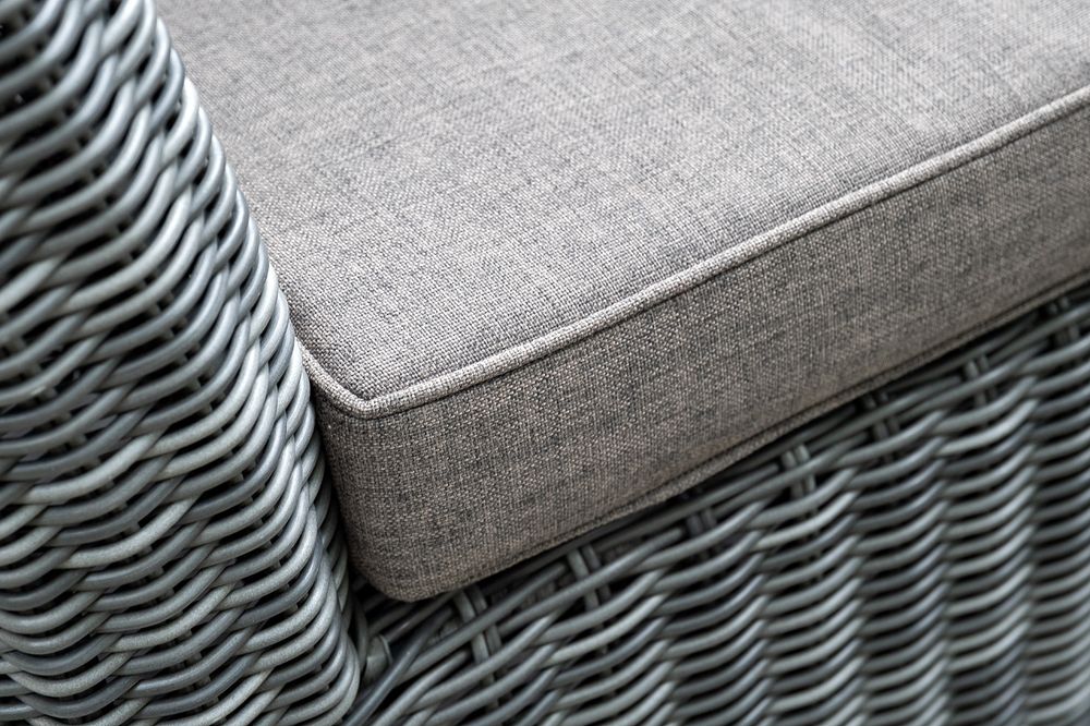 "Капучино" диван из искусственного ротанга двухместный, цвет графит