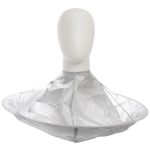 Пеньюар - накидка парикмахерский «Barber SALON», круглый, цвет серебро, d-60см