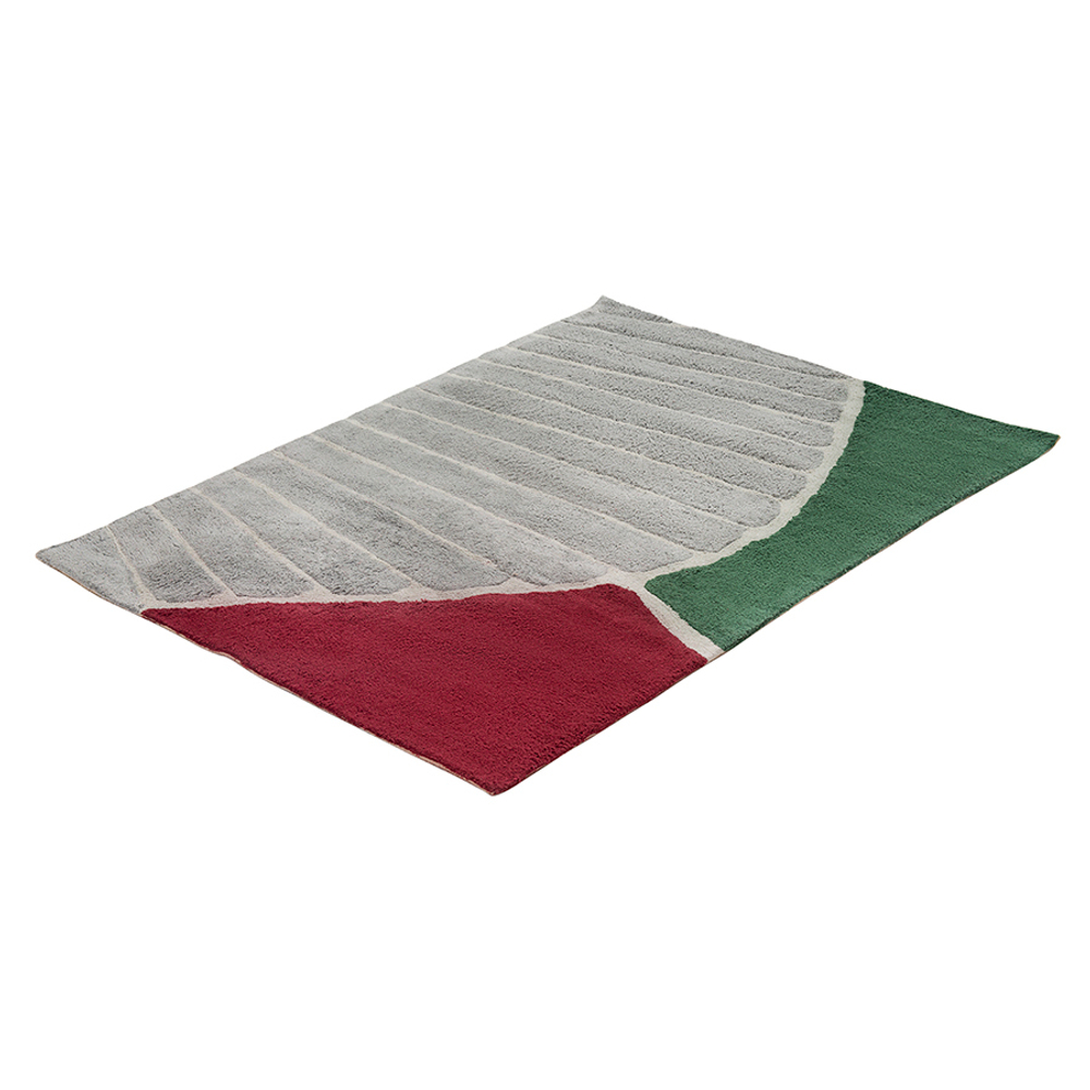 Ковер из хлопка с рисунком tea plantation из коллекции terra, 120х180 см