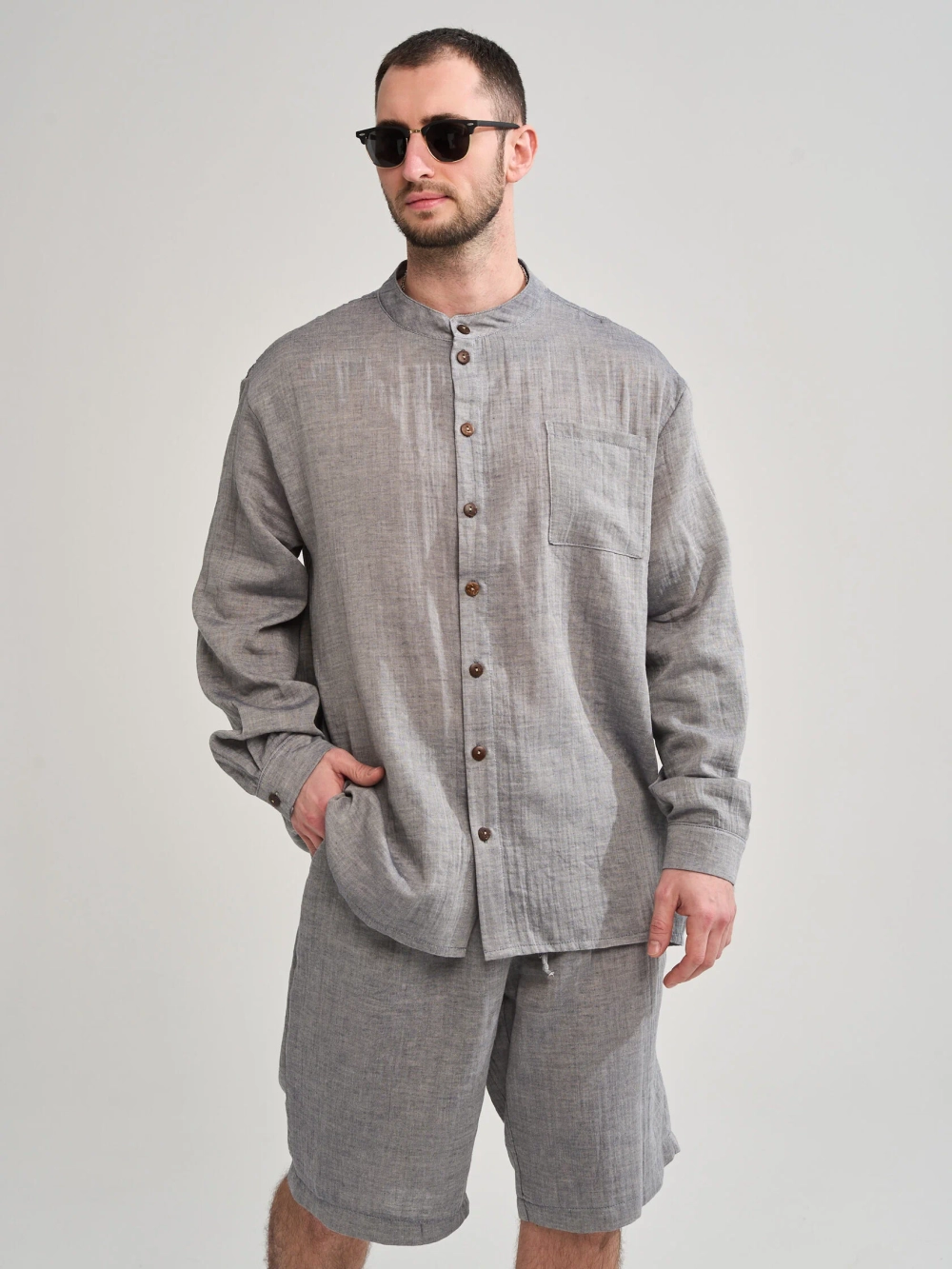 Костюм мужской "Эко-Муслин"(шорты)