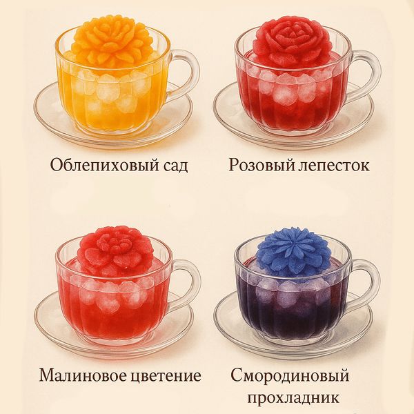 Цветочный ледяной чай и вкус лета: наши авторские летние напитки