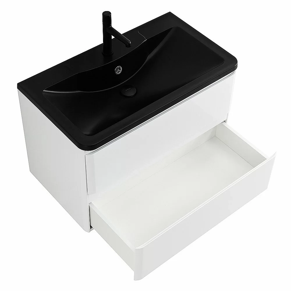 Тумба с раковиной BelBagno ALBANO 80 подвесная Bianco Lucido