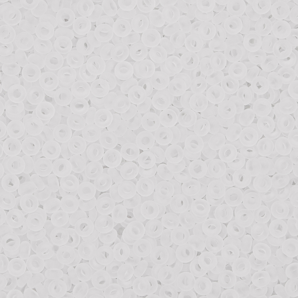 Японский бисер TOHO Demi 11/0 (№1F), прозрачный матовый