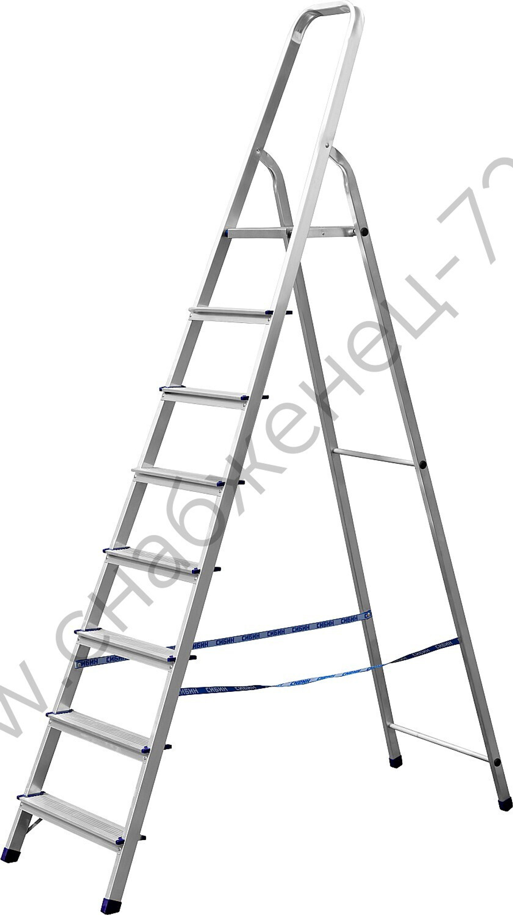 СИБИН 8 ступеней, 166 см, алюминиевая стремянка (38801-8)