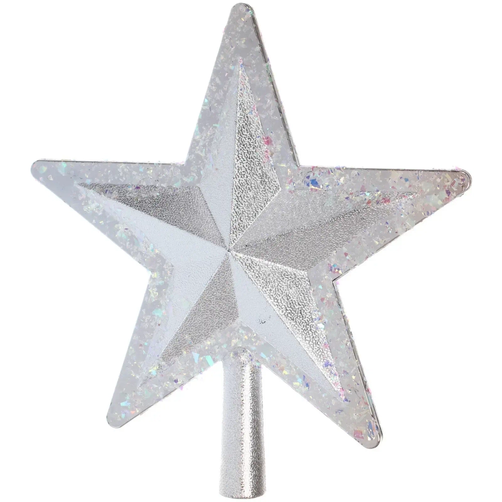 Звезда на елку «Волшебное сияние» 22*27 см, Серебро