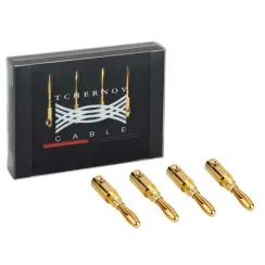 Tchernov Cable Banana Plug Special NG / Retail Set (4 pcs) Gold