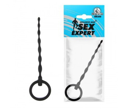 Тонкий уретральный стимулятор (Цвет: черный)