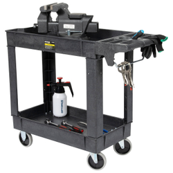 OPT-607S Тележка пластиковая, 2 полки