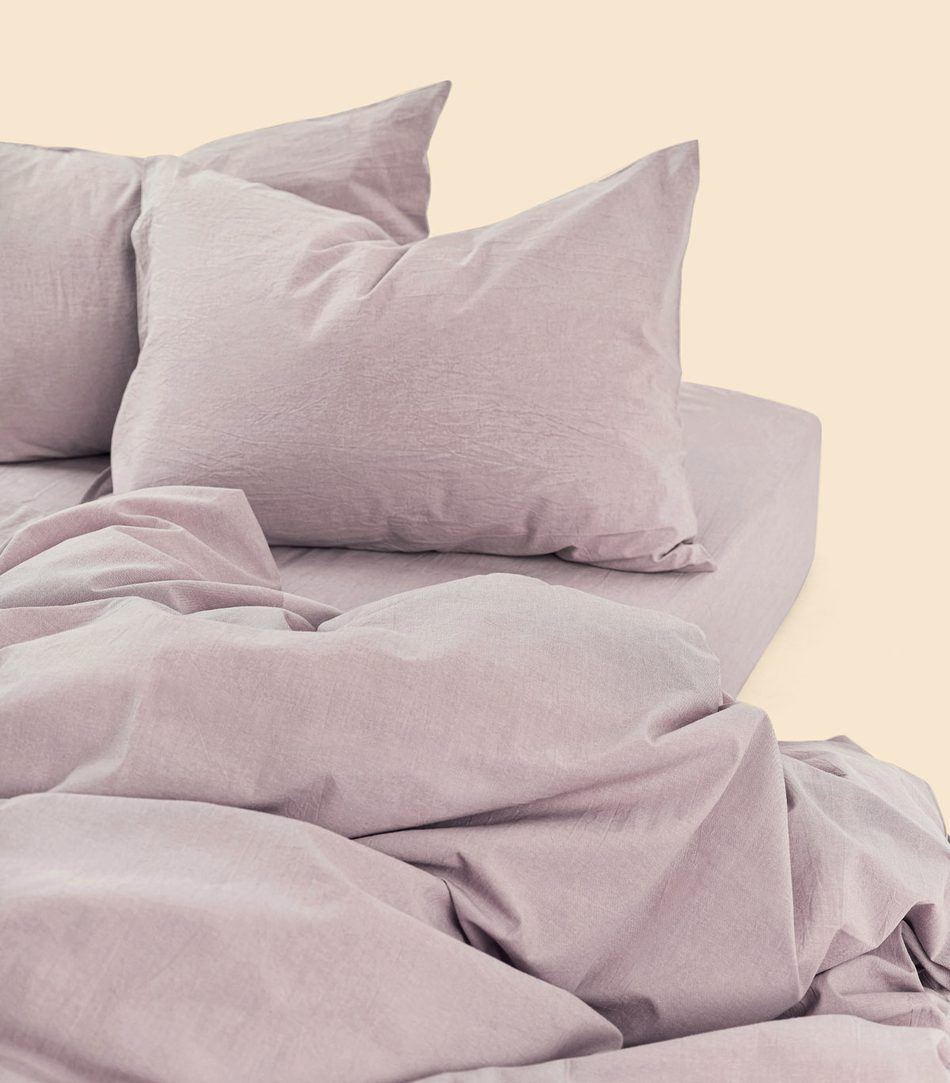 Простыня - Melange Pink Salt - 200x200x30 (на резинке)