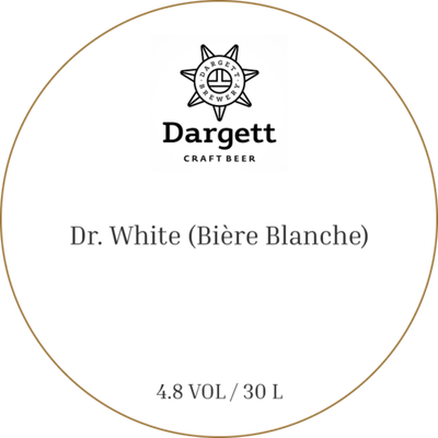 Пиво Даргетт Доктор Вайт (Бьер Бланш) / Dargett Dr. White (Biere Blanche) 30л - кег