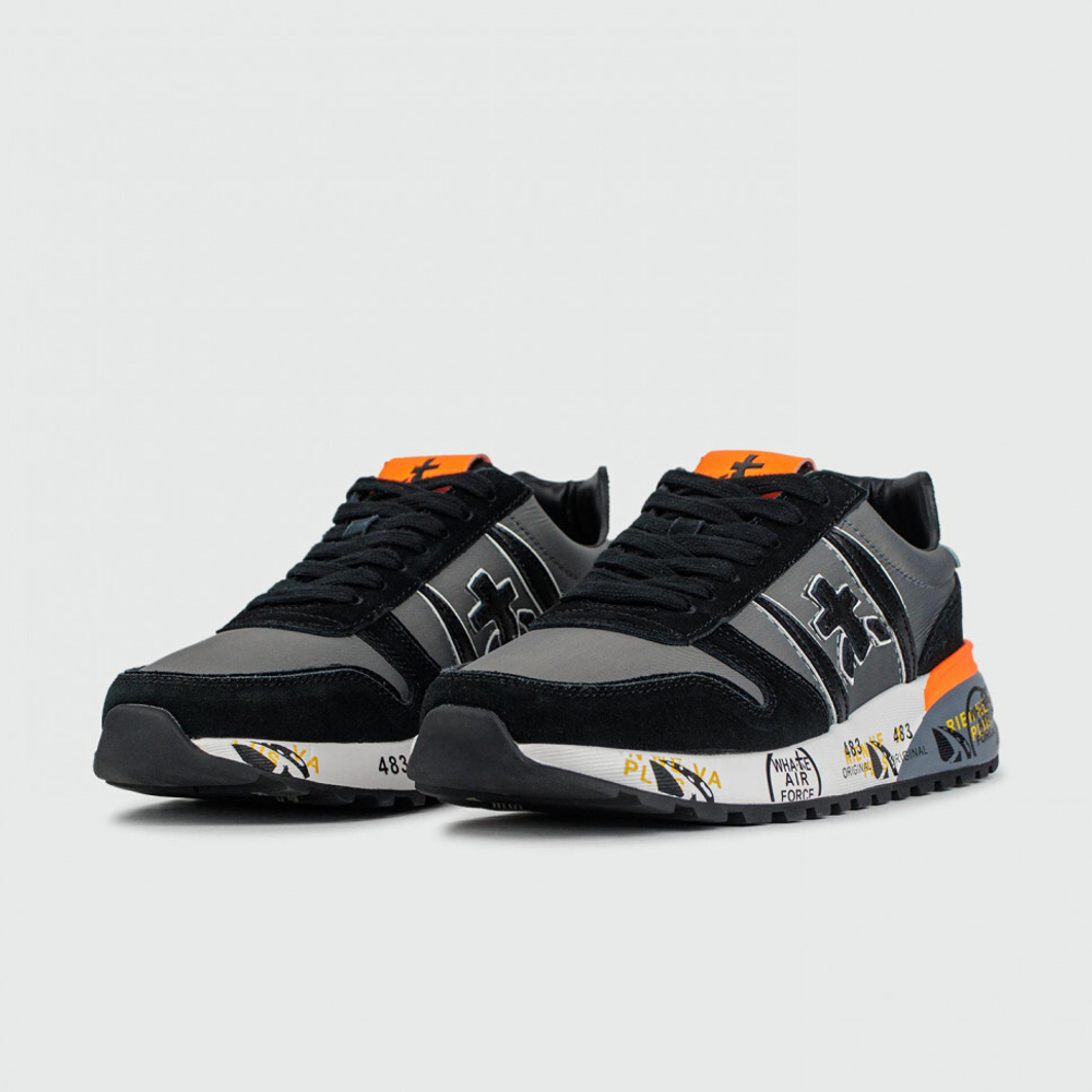 кроссовки Premiata Lander Grey Black Orange