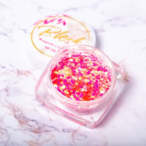 Blesk, Дизайн для ногтей "Жидкие стразы" №06