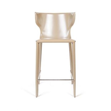 Стул полубарный Austin, кожа бежевый