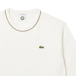 Мужская теннисная футболка Lacoste Roland-Garros Edition Jersey - белый