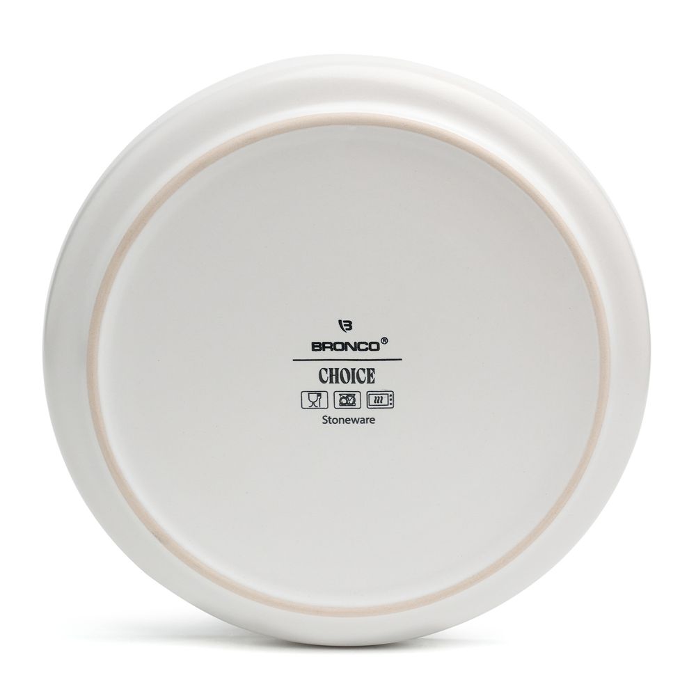 НАБОР ТАРЕЛОК ОБЕДЕННЫХ BRONCO "CHOICE WHITE" 26,5 СМ 4ШТ
