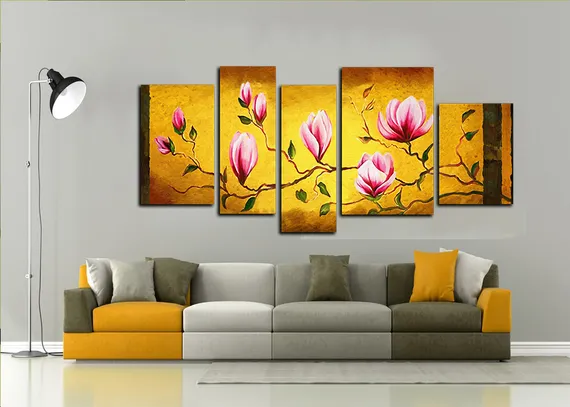 Модульная картина "Цветущая ветвь"