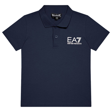 Футболка для мальчика теннисная EA7 Boys Jersey Polo Shirt - navy blue