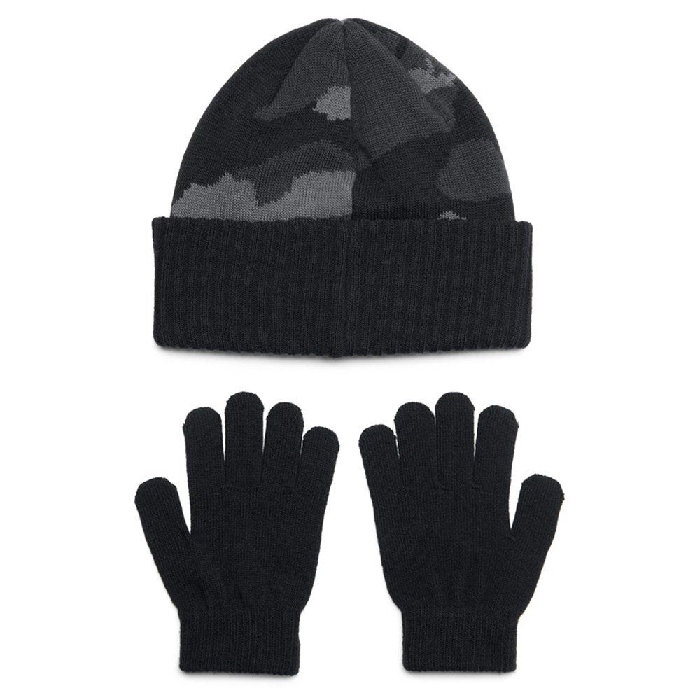 Баскетбольная шапка Under Armour B Beanie/Glove Combo Black