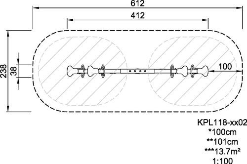 Качели-Балансиры с 4-мя сиденьями