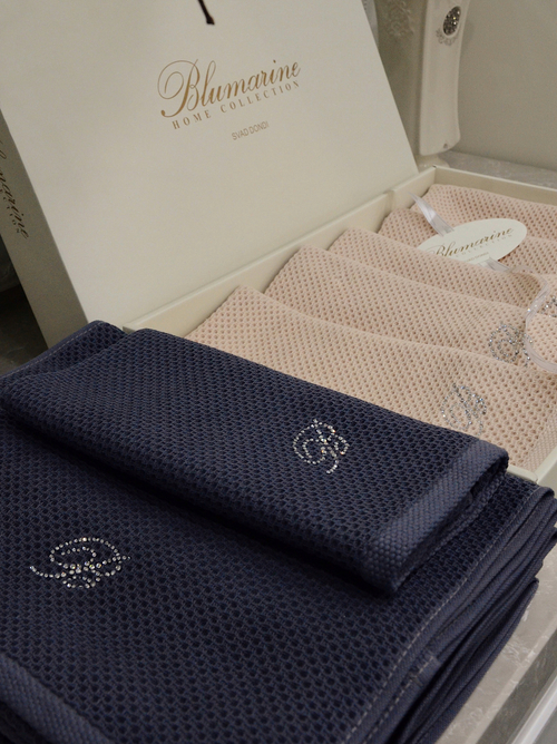 Вафельное полотенце Blumarine 70х35 (бежевый)