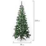 Ель новогодняя искусственная "Velvet Pinewood" 210 см, с инеем и шишками, ПВХ, ЗОЛОТАЯ СКАЗКА, 591705