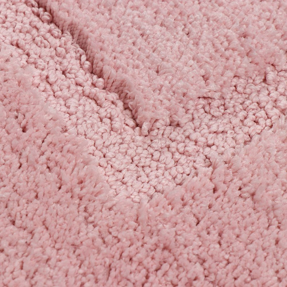 Коврик для ванной, 0.5х0.8 м, ПЭ, роз, Альпака, PU010242