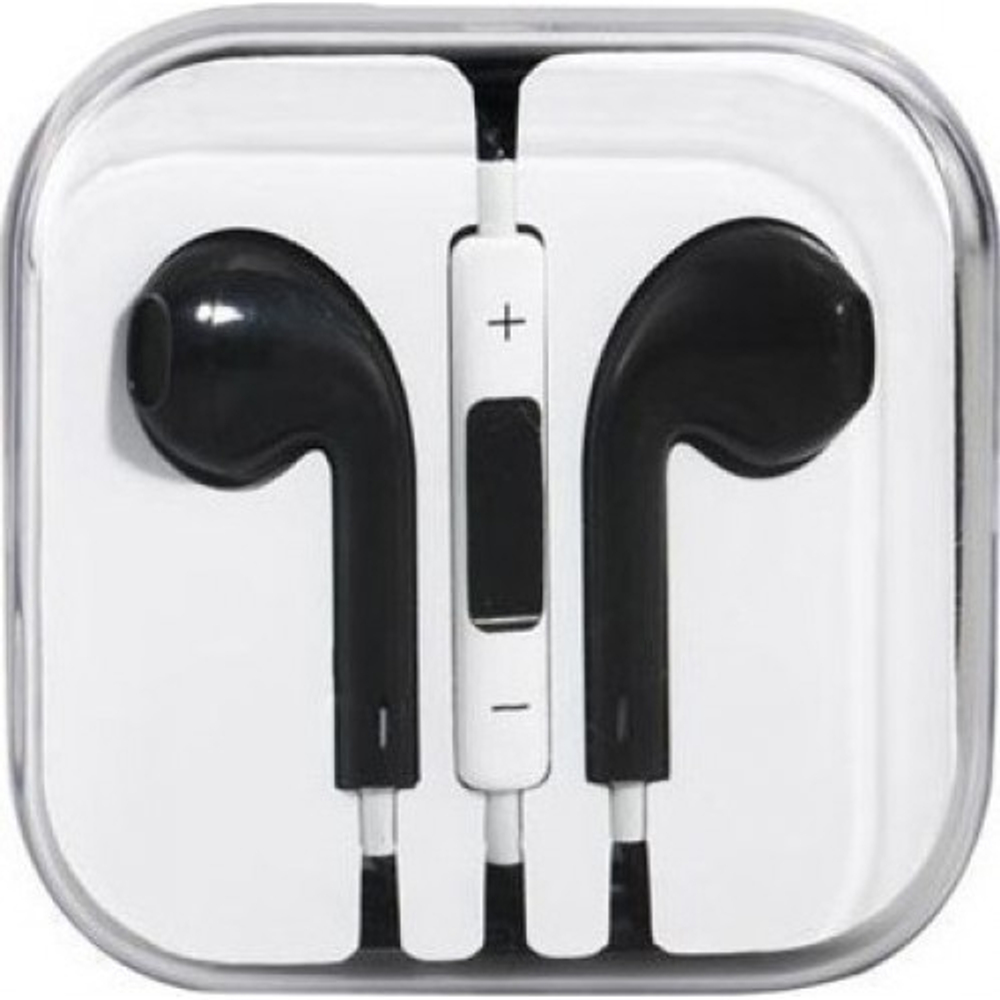 Гарнитура для iPhone 5 (mini jack 3.5, вкладыши) Черный