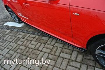 Сплиттеры накладок на пороги V.3 для AUDI S4 / A4 B9 S-Line (15-...)