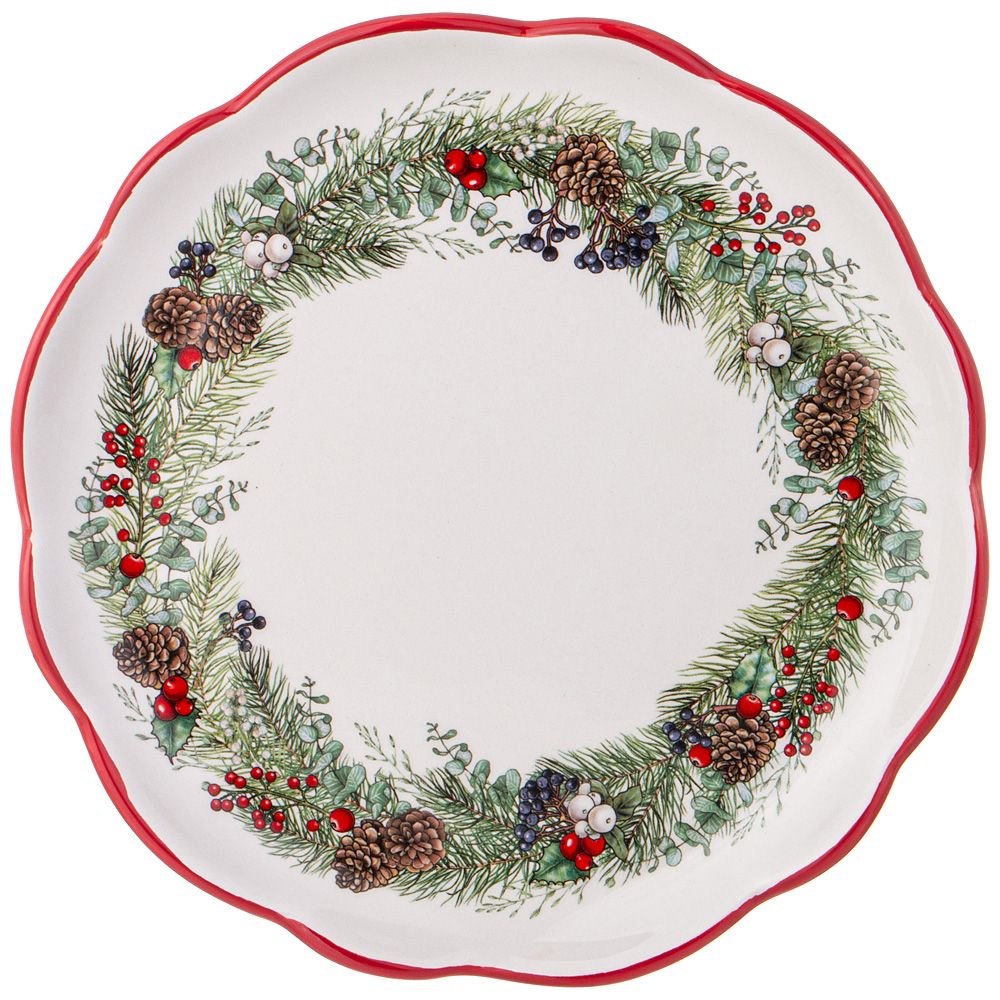 ТАРЕЛКА ЗАКУСОЧНАЯ AGNESS "CELEBRATION" 20,3*2 СМ (КОР=24ШТ.)