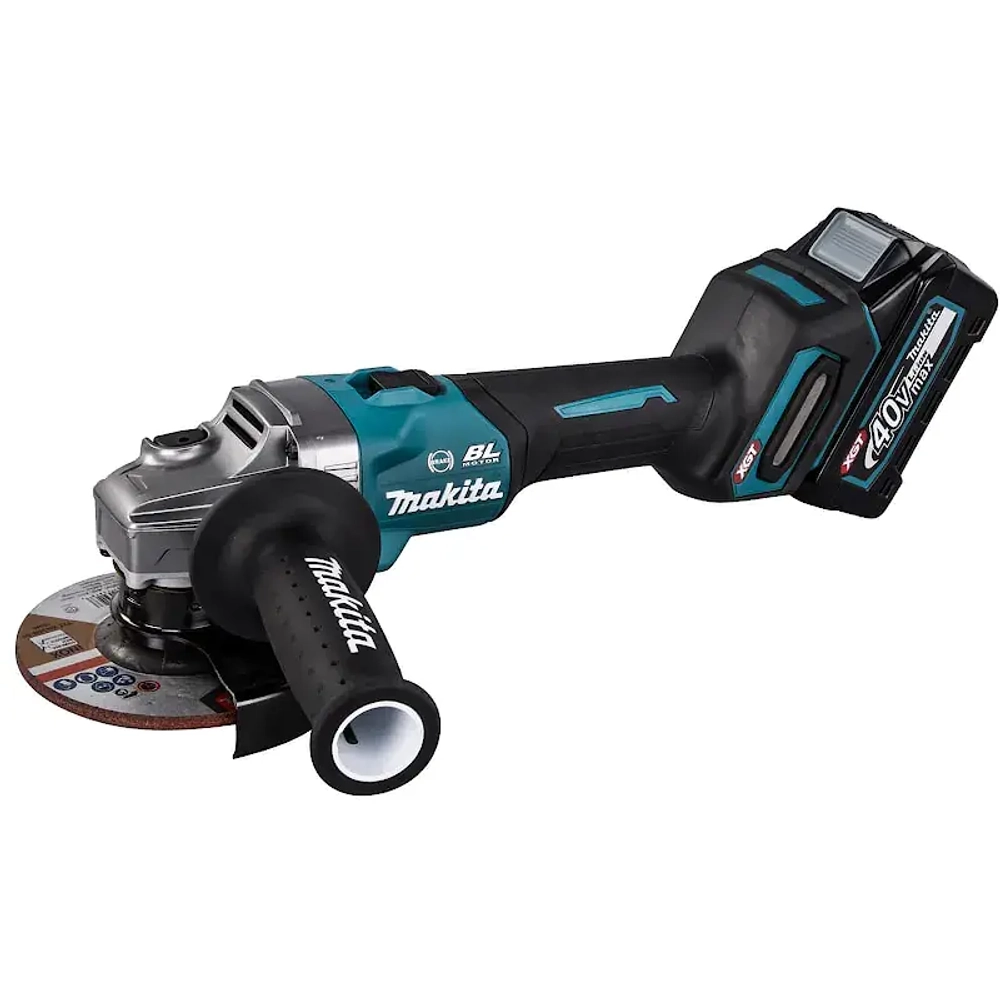 Makita GA005GM201 аккумуляторная угловая шлифмашина (2 x 4 Ач, ЗУ)