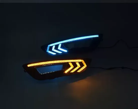 Дневные ходовые огни Форд Фокус 3 2015-2017 V14 Type с повторителем сигнала поворота